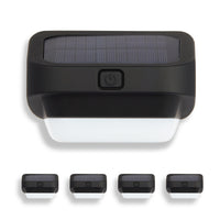 Bell+Howell Outdoor Solar LED Colour Fence Lights Step - 4 Pack-Solar powered: charges in about 4 to 5 hours and runs about 10 to 12 hours turns on at dusk and off at dawn automatically so no daily switching