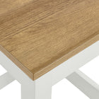 Modway Sunbrook Kitchen Stool - Oak White-Non-Marking Foot Pads