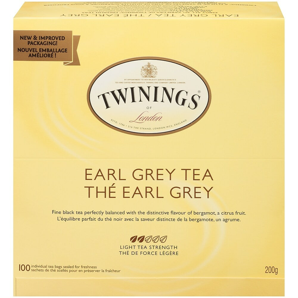Twinings of London Earl Grey Tea Bags - 100 Pack | staples.ca