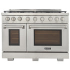 Kucht 48" KFX-X Series Pro Style Natural Gas Range - Stainless Steel-New true simmer burners for precise low heat cooking