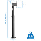 Mount-It! MI-3796 Height Adjustable POS Monitor Mount-10