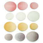 Yellow Door Natural Sorting Stone 12-Piece Set-Smooth sensory stones invite sorting by size and color