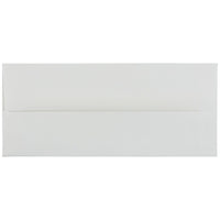 JAM Paper #10 Business Envelopes, 4 1/8 x 9.5, Strathmore Bright White Laid, 100 Pack (191166g)-Bright white