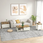 HOMCOM Coffee Table with Flip Top Hidden Storage - White-Assembly required
