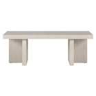 Hudson&Canal Dimitra 44"W Rectangular Coffee Table - Alder White-Table is made of high-quality and durable MDF materials