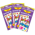 TREND Animal Stars superShapes Stickers-Large Variety Pack - 3 Packs of 408-Variety of sizes and designs to delight. Great for invitations, scrapbooking, and announcements.
