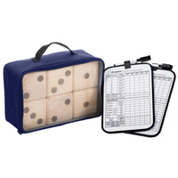Triumph Big Roller Wooden Lawn Dice - Brown/Black-YOUR FAVORITE GAME MADE MIGHTY - Play large format dice games outdoors for even more fun