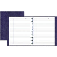 Blueline MiracleBind Hardcover Notebook, 9-1/4" x 7-1/4", Purple Lizard-Like, 150 Pages-Twin-wire binding with lizard-like cover