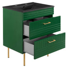 Modway Daybreak 24" Bathroom Vanity - Green/Black-5