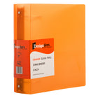 JAM Paper Plastic 3" 3-Ring Binder - Orange -English only packaging