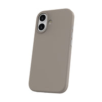 TUFF8 GlideAir Rugged Case for iPhone 17 - Stone-Soft-touch Exterior: Features a silky-smooth finish that feels gentle in your hand while offering a secure grip