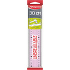 Maped Unbreakable Ruler with Double Graduation - 12"/30 cm - Pink-Shock resistant