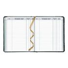 Blueline 2026 Traditional Daily Planner - 8-1/8" x 6-9/16" - Marble Green - Bilingual-Cash record section