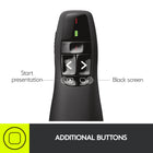Logitech Wireless Presenter R400-Dimensions : H-1.08" x W-1.49"W x D-4.55"