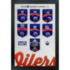 Edmonton Oilers 2025 Conference Champions Player Banners - Framed Print - 16" x 20"-Premium virtual frames