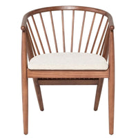 Plata Imports Danson Walnut Dining Chair-Elegant walnut finish