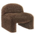 Modway Mina Faux Fur Accent Chair - Brown-Faux Fur Upholstery
