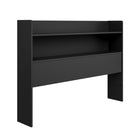 Nexera Hunter Bookcase Headboard - Full Size - Black-Easy Assembly and Delivery: Hassle-free assembly, doorstep delivery for a convenient bedroom upgrade