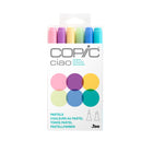 Copic Ciao Dual Tipped Ink Markers - Pastels - Set of 6-Color Consistency and Quality