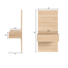 Nexera Milano Floating Nightstand Extension Panel - Natural Blonde Oak-8