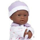 JC Toys La Baby Soft 11" Baby Doll - Purple with Blanket - African-American-Machine Washable