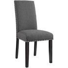 Modway Parcel Fabric Dining Side Chair - Grey - 2 Pack-Dense foam padding for comfort
