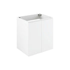 Modway Bryn 24" Wall-Mount Bathroom Vanity - White-Modern Bathroom Vanity