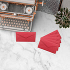 JAM Paper Monarch Envelopes, 3.88 x 7.5, Brite Hue Red Recycled, 1000 Pack (151014B)-Closure: Gum