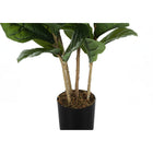 Monarch Specialties 41" Artificial Indoor Fiddle Tree - Floor - Black Pot-No assembly required: product dimensions: 25.5 in. L x 19.75 in. W x 41.25 in. H