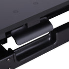 Rocelco Sit To Stand Hi-Lift Adjustable Height Desk Riser With Quick Release Keyboard Tray - Black-Gas shock holds up to 30 lbs