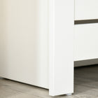HOMCOM Narrow Shoe Cabinet with 2 Flip Drawers & Adjustable Shelf for Entryway - White-Anti-tilt design prevents it from tipping over