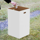 Gritt Commercial Corrugated Cardboard Waste Receptacle Bin and Recycling Container - 151 L - 10 Pack-10 Pack Bulk Box Value Bundle