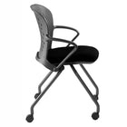 Nightingale NXO Nesting Chair - Black-Space efficient. Vertical stacking capability of up to three chairs high provides even greater space efficient storage