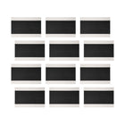 Maxwell & Williams Table Accents Placemat Rectangular - 45 x 30 cm - White & Black - 12 Pack-Wipe with Wet Cloth