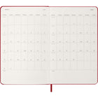 Moleskine 2026 Classic 12-Month Hard Cover Weekly Planner - 5" x 8.25" - Scarlet Red-Stickers To Customise Your Plans And Year Stickers For The Spine