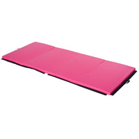 Soozier Folding Gymnastics Tumbling Mat - Exercise Mat with Carrying Handles for Yoga - MMA - Martial Arts - Pink - 4' W x 10' L x 2" D-Cartwheel mat perfect for tumbling, exercise programs, pilates, stretching, yoga, martial arts, gymnastics, daycare activities, and more 