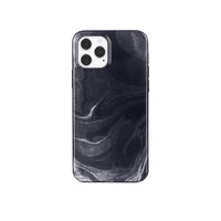 General Supply Goods + Co iPhone 12/12 Pro Hybrid Protective Case - Black Marble-Compatible with: iPhone 12/12