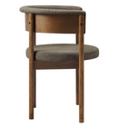 Modway Clea Curved Upholstered Dining Chairs - Taupe - 2 Pack-7