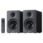 Edifier M90 BT 6.0 Hi-Res Audio Compact 100W RMS Active Speaker with 4" Mid-Bass 1" Tweeter and HDMI eARC Input - Black-The acoustic architecture features 4" long-throw aluminum mid-bass drivers and 1" silk dome tweeters. Driven by dual high-efficiency Class-D amplifiers, the system delivers a total of 100 W RMS for powerful, detailed, and dynamic sound