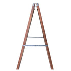 Flipside Stained Marquee Easel with Black Chalkboard - 42" H x 24" W-Folds flat for easy storage