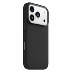 OtterBox Symmetry Cactus Leather Compatible with MagSafe Case with Camera Control for iPhone 17 Pro - Noir Ash-Made with ethical, beautiful, durable cactus-based leather substitute by Desserto