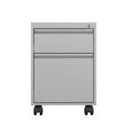 Ceha MKGR Series Box File Mobile Pedestal - Metallic Grey -Filing drawer with telescope rails for smooth access