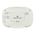 Marathon Atomic Alarm Clock With Auto-Night Light - Temperature & Date - White (CL030051WH)-Automatic backlight uses a built in light sensor to detect if the clock has been placed in a dark environment, the backlight can also be manually operated