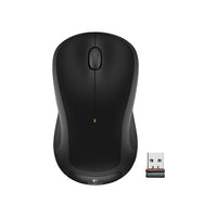 Logitech M310 Wireless Mouse, Black-Full-size, ergonomically contoured mouse