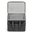 Champs Onyx Nylon Large Cooler Bag - Black-Front zipper pocket