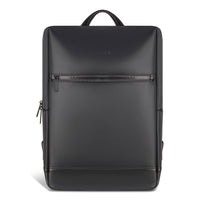 Champs Onyx Modern Nylon Backpack - Black-Waterproof nylon material