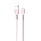 Basic Tech 3ft Micro USB Cable - Pink-Braided for extra Durability