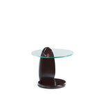 Manhattan Comfort Artesia 19.68" Modern Glam End Table - Dark Walnut-Modern End Table for Living Room Use