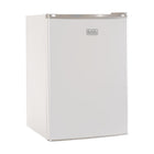 BLACK+DECKER 2.5 cu. ft. Freestanding Mini Fridge with Freezer - White-Energy Star Certified: This compact refrigerator with freezer uses R600a refrigerant and is ENERGY STAR certified, using high-efficiency compressors that create less heat and use less energy