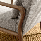 Modway Charlie Boucle Upholstered Armchair - Taupe-Non-Marking Felt Pads